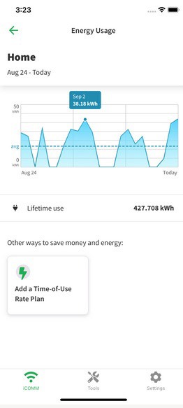 AO Smith energy use A.O. Smith iCOMM™ App