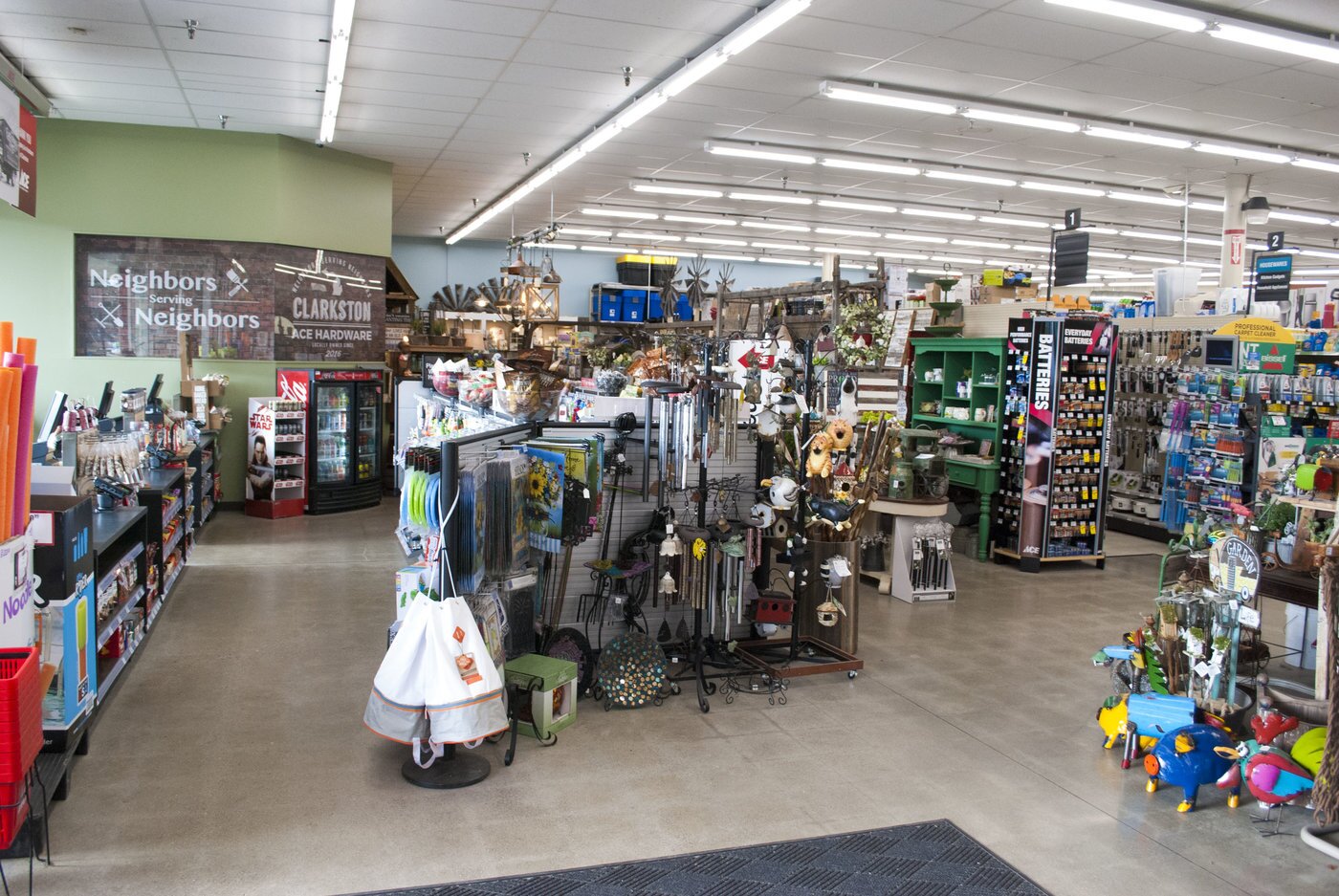 The 13,500-square-foot sales floor was completely remodeled with a new entrance, new checkouts, extended fixtures, barnwood accents on the walls and new LED lights.