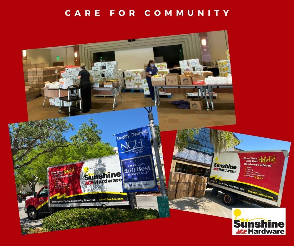 Care packages were organized for all 5,000 employees of NCH Healthcare Systems.