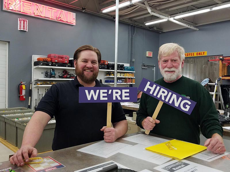 Bomberger’s Store in Lititz, Pa., posted this picture in Facebook to recruit new hires.