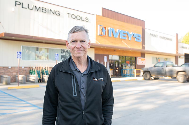 Mitch Johnson, president of two Ivey’s Building Materials locations in Louisiana, has been improving and growing the family business for half a century.