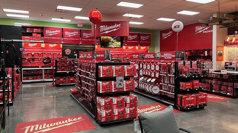 The newest store in Purcellville, Va., features a 1,100-square-foot Milwaukee Tool store-within-a-store.