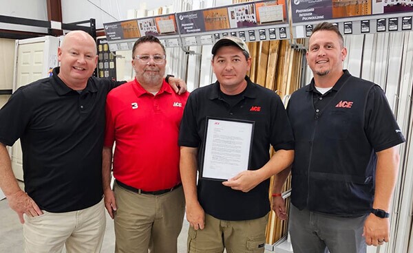 Of Bolster’s 40 locations, 37 are Ace branded, and 12 of those stores have achieved Pinnacle status.