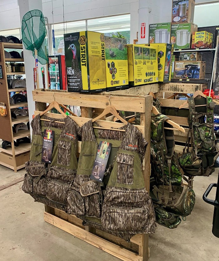 Listening to customer requests, Sawgrass Hardware has expanded its selection to include hunting and fishing gear—everything from ammo and turkey calls to well pumps and tackle essentials.
