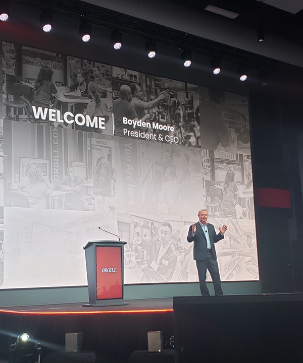 Opening the event, Orgill CEO Boyden Moore thanked employees, vendors and city officials, describing the new facility as “a foundation for the future of independent retail.” 