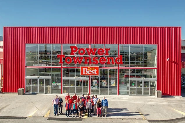 With about 70 employees, Power Townsend reflects more than a century of growth. Its 70,000-square-foot facility and five-acre lumberyard support both builders and homeowners. 