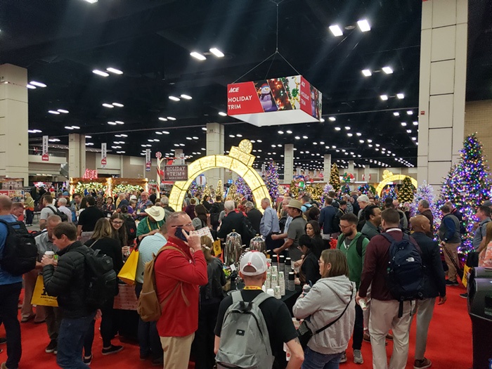 Ace crowd Spring 25 Christmas in March at Ace Spring 2025 Convention in San Antonio