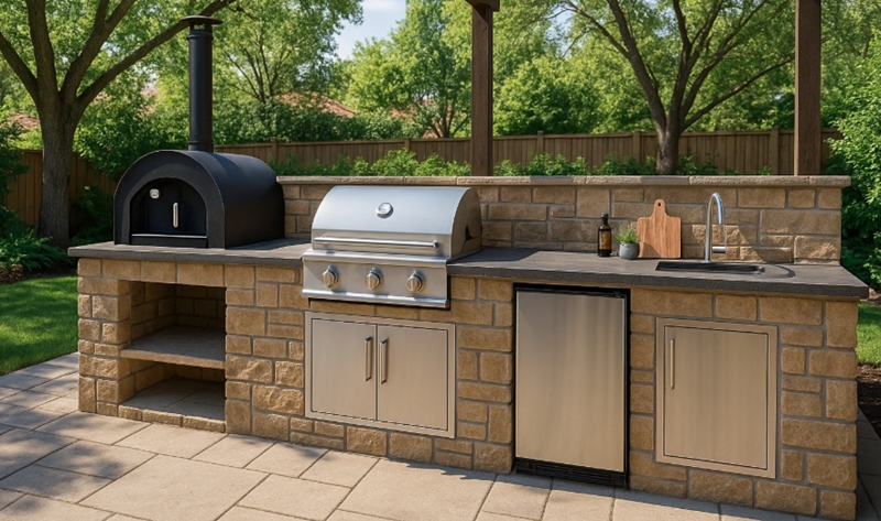 outdoor kitchen station Sizzle to Simmer: A Shift in Outdoor Living