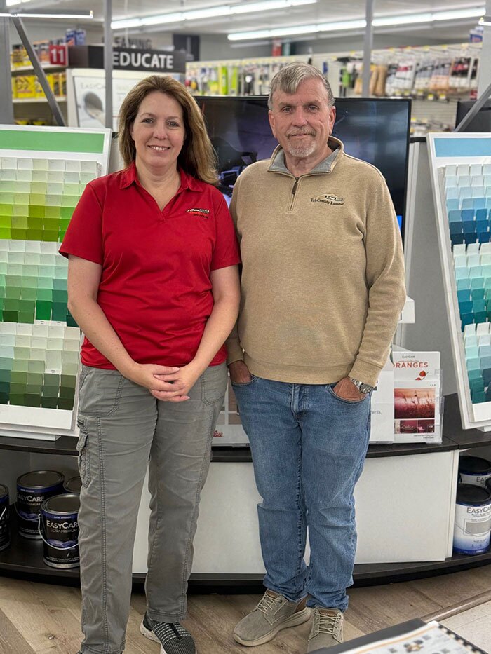 Dave Lori Albes mug Reinventing a Big Lake Landmark — Three Sons True Value Hardware Wins Beacon Award for Best New Store